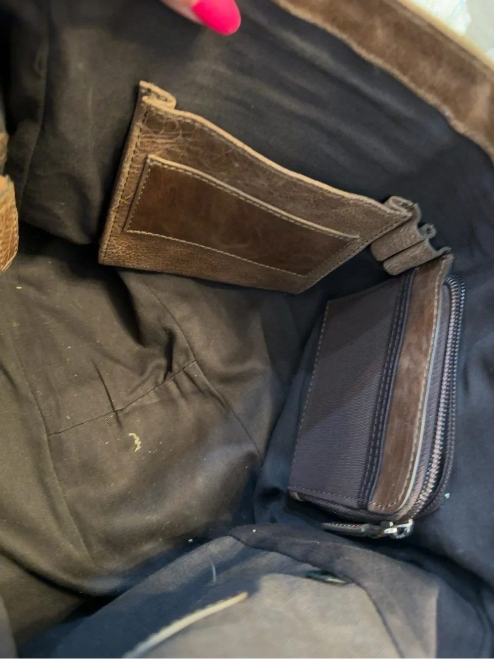 Vintage  Cole Haan Brown Leather Messenger Bag